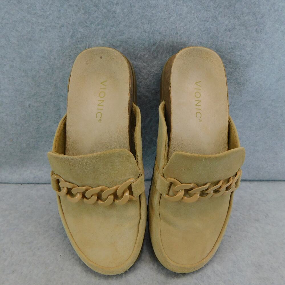Vionic Georgie Women's Shoes Casual Mule/Clog Sand Leather Suede - Size 8 - Picture 5 of 8